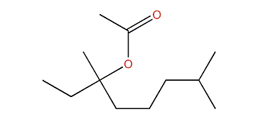 3,7-Dimethyloctan-3-yl acetate